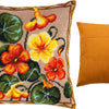 Needlepoint Pillow Kit "Nasturtium"