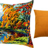 Needlepoint Pillow Kit "The Park in Fall"