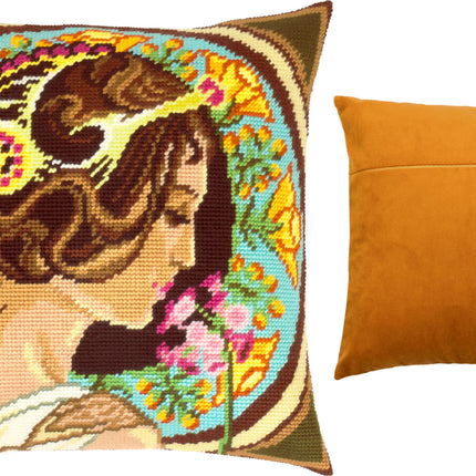 Needlepoint Pillow Kit "Primrose"