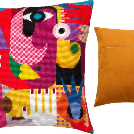 Needlepoint Pillow Kit "A Man and a Woman"