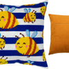 Needlepoint Pillow Kit "Honey Bees"