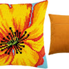 Cross Stitch Pillow Kit "Yellow Flower"