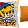 Cross Stitch Pillow Kit "Baby Tiger"