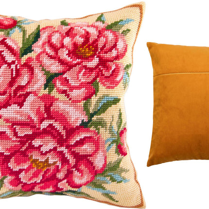 Needlepoint Pillow Kit "Peony"