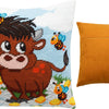 Needlepoint Pillow Kit "Bull Calf"