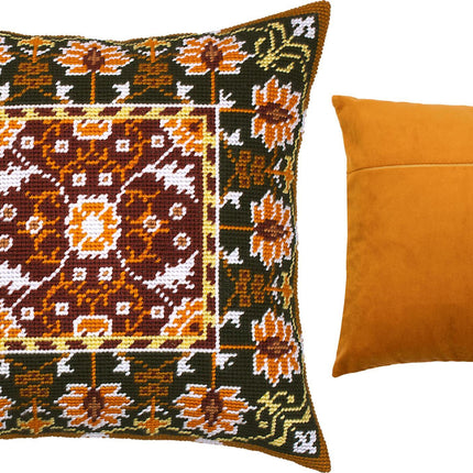 Needlepoint Pillow Kit "Little Flowers Pattern"