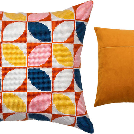 Needlepoint Pillow Kit "Golden Age Pattern"