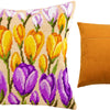 Needlepoint Pillow Kit "Crocuses"