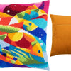 Needlepoint Pillow Kit "Abstract Fish"