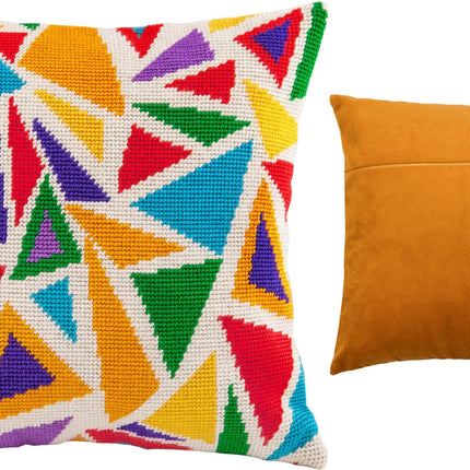 Needlepoint Pillow Kit "Stained Glass"