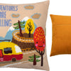 Needlepoint Pillow Kit "Adventures Are Calling"