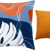 Needlepoint Pillow Kit "Abstract pastel tropics"