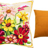 Needlepoint Pillow Kit "Zinnias"