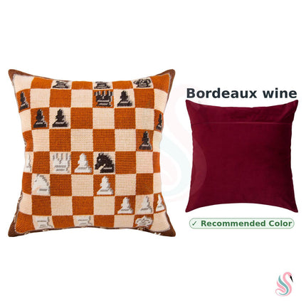 Needlepoint Pillow Kit "Chess"