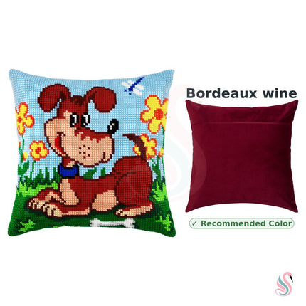 Cross Stitch Pillow Kit "Watchdog"
