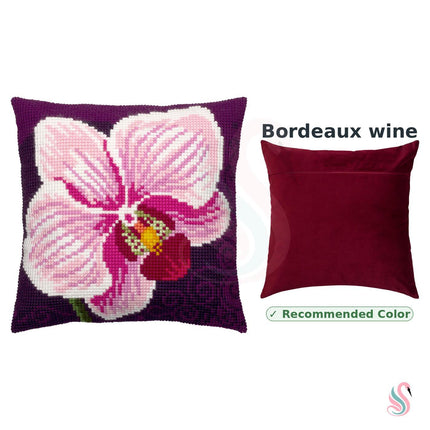 Cross Stitch Pillow Kit "Orchid"