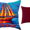 Needlepoint Pillow Kit "Sunsetting"