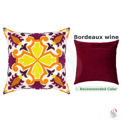 Needlepoint Pillow Kit "Celtic motifs. Autumn."
