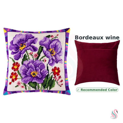 Needlepoint Pillow Kit "Anemone"