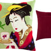 Needlepoint Pillow Kit "Naniwaya Okita"