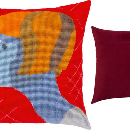 Needlepoint Pillow Kit "Astonishment"