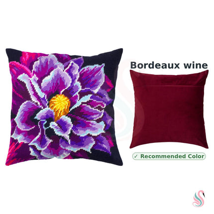 Needlepoint Pillow Kit "Clematis"