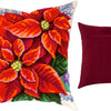 Needlepoint Pillow Kit "Poinsettia"
