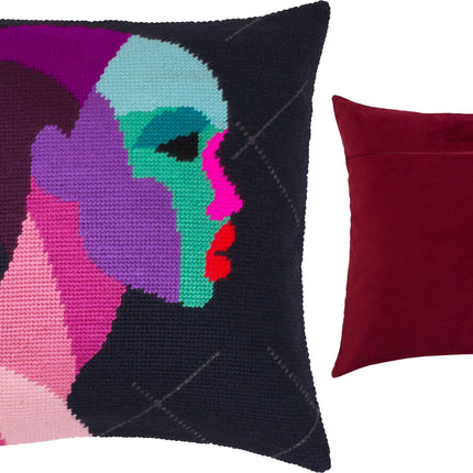 Needlepoint Pillow Kit "Mysteriousness"