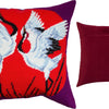 Needlepoint Pillow Kit "Cranes"
