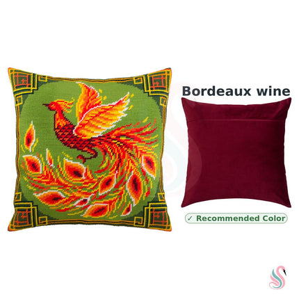 Needlepoint Pillow Kit "Chinese Bird"