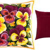 Needlepoint Pillow Kit "Violas"