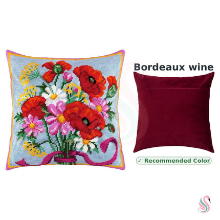Needlepoint Pillow Kit "Bouquet"