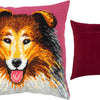 Needlepoint Pillow Kit "Rough Collie Dog"