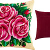 Needlepoint Pillow Kit "Three Roses"