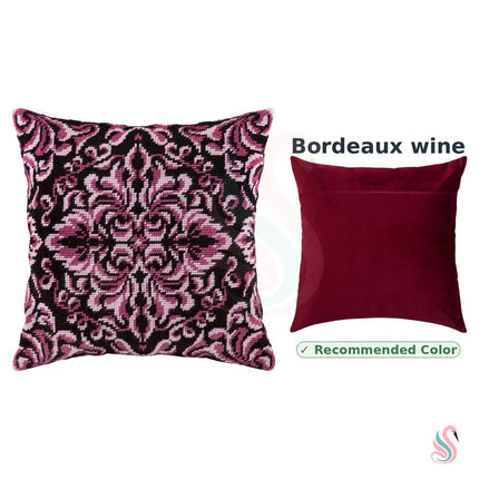 Needlepoint Pillow Kit "Royal Rosette"