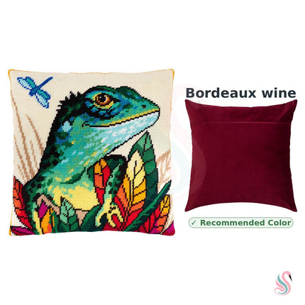 Needlepoint Pillow Kit "Lizard"