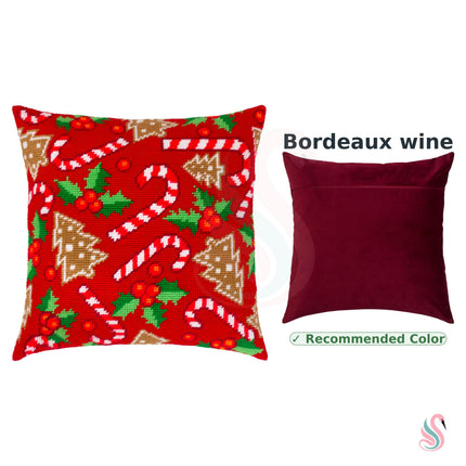 Needlepoint Pillow Kit "A fabulous Christmas"