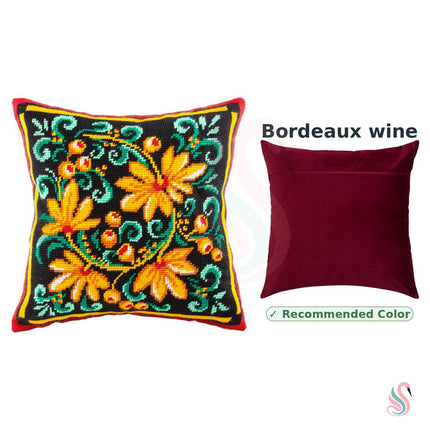 Needlepoint Pillow Kit "Khokhloma"