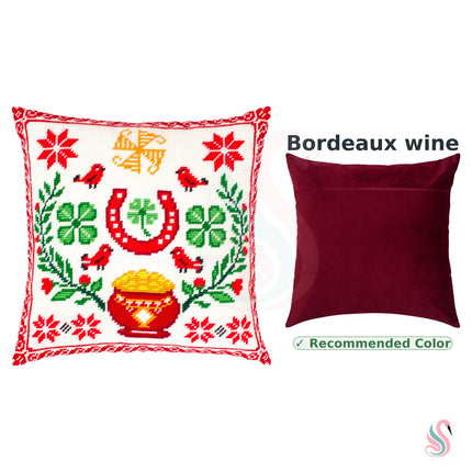 Needlepoint Pillow Kit "Talisman for Wealth and Good Luck"
