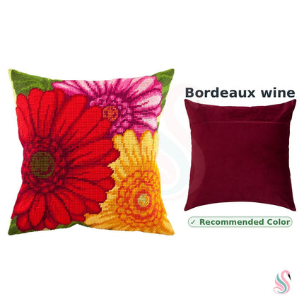 Needlepoint Pillow Kit "Gerbera"