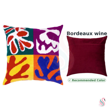 Needlepoint Pillow Kit "Panel with Mask"