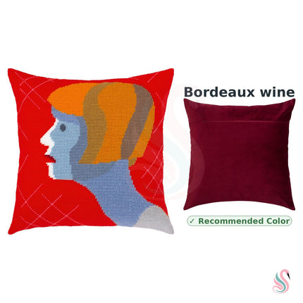 Needlepoint Pillow Kit "Astonishment"