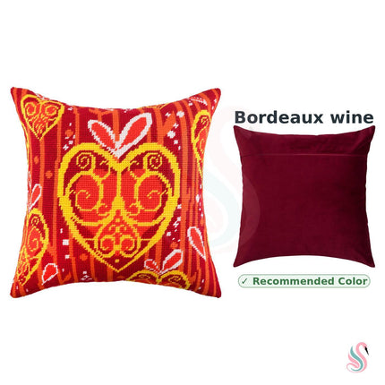 Needlepoint Pillow Kit "Fire in the Heart"