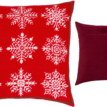 Needlepoint Pillow Kit "snowflakes"