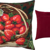 Needlepoint Pillow Kit "Strawberries in a Wicker Basket"