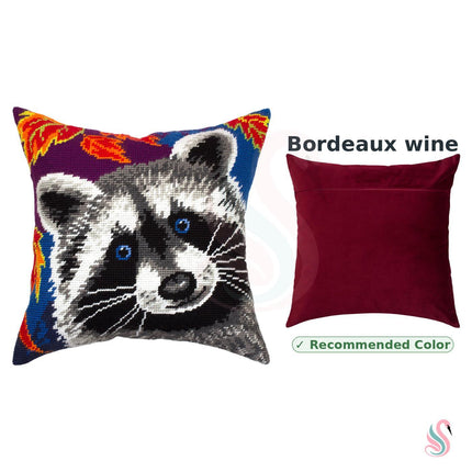 Needlepoint Pillow Kit "Raccoon"