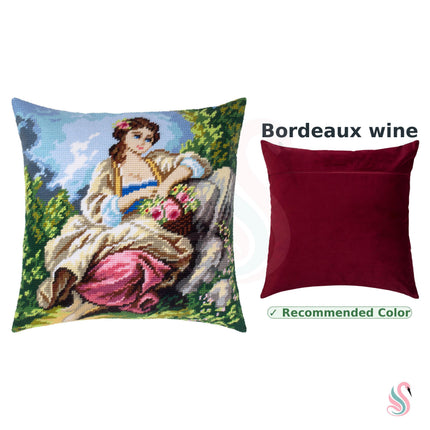 Needlepoint Pillow Kit "The Little Gardener"