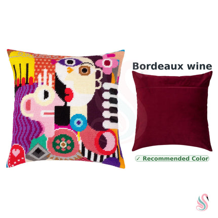 Needlepoint Pillow Kit "Radiant Women in Abstract"