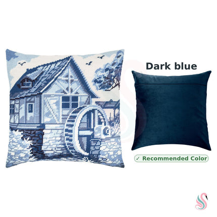 Needlepoint Pillow Kit "Delft Blue"
