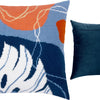 Needlepoint Pillow Kit "Abstract pastel tropics"